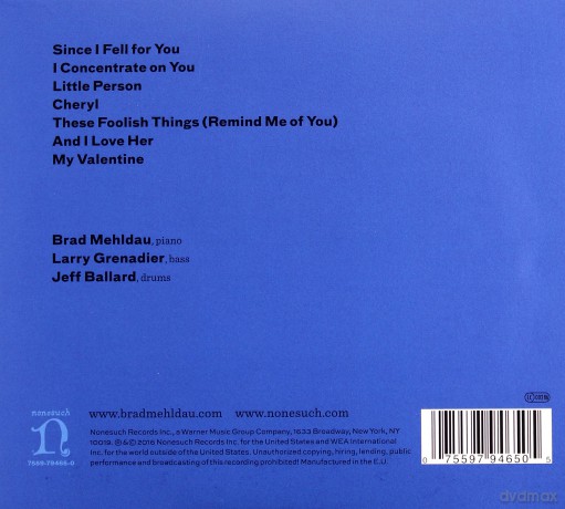 Brad Mehldau Trio: Blues And Ballads [CD]