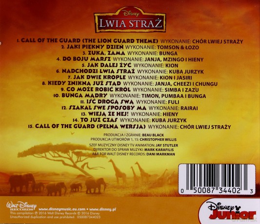 Lwia Straż soundtrack (PL) (Disney) [CD]