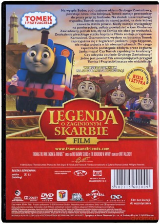 Tomek i Przyjaciele: Legenda o Zaginionym Skarbie [DVD]