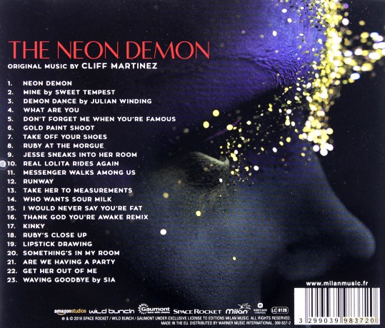 The Neon Demon soundtrack (Cliff Martinez) [CD]