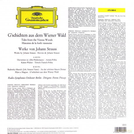 Ferenc Fricsay: Gschichten Aus Dem Weiner Wald (Johann Strauss) [Winyl]
