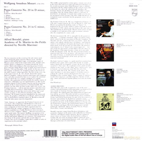 Alfred Brendel: Mozart Piano Concertos [Winyl]