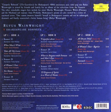 Rufus Wainwright: Take All My Loves - 9 Shakespeare Sonnets [2xWinyl]