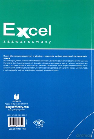 Excel dla zaawansowanych w pigułce. Naucz się szybko korzystać ze złożonych funkcji. Excel zaawansowany - Krzysztof Chojnacki, Paweł Wiśniewski [KSIĄŻKA]
