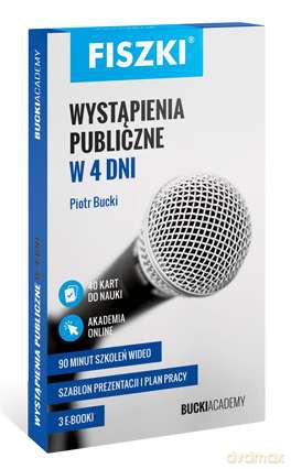 Fiszki. Wystąpienia publiczne w 4 dni - Piotr Bucki [KSIĄŻKA]
