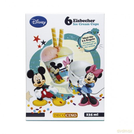 Kubek na lody. Mickey 6 sztuk