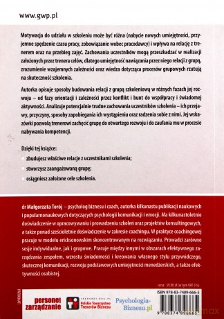 Praca z grupą szkoleniową - Torój Małgorzata [KSIĄŻKA]
