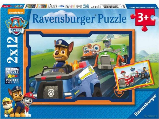 RAVENSBURGER 2x12 el. Psi patrol w akcji [PUZZLE]