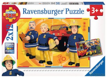 RAVENSBURGER 2x12 el. Strażak Sam [PUZZLE]