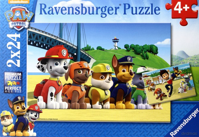 RAVENSBURGER 2x24 el. Bohaterskie psy. Psi patrol [PUZZLE]