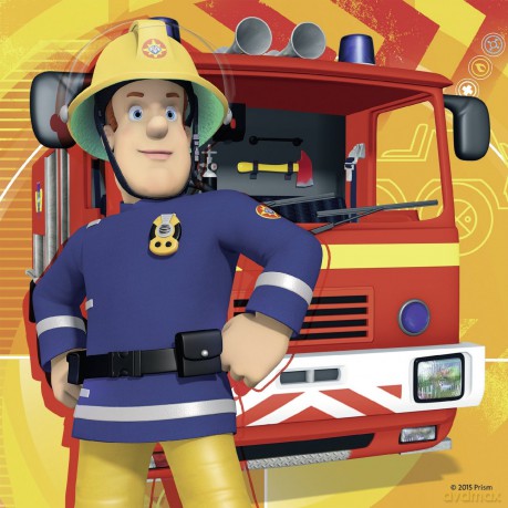 RAVENSBURGER 3 w 1 Strażak Sam [PUZZLE]