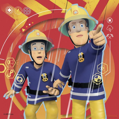 RAVENSBURGER 3 w 1 Strażak Sam [PUZZLE]