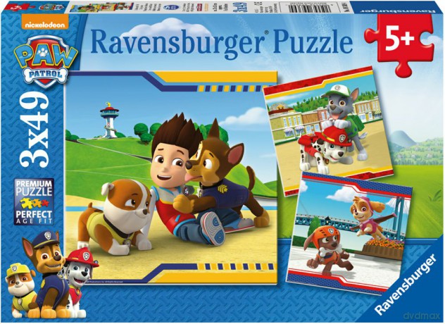 RAVENSBURGER 3x49 el. Futrzani bohaterowie. Psi patrol [PUZZLE]