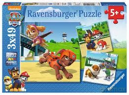 RAVENSBURGER 3x49 el. Psi patrol [PUZZLE]