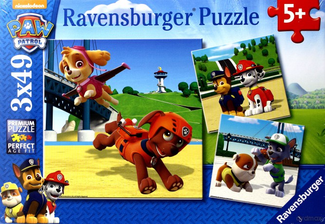 RAVENSBURGER 3x49 el. Psi patrol [PUZZLE]