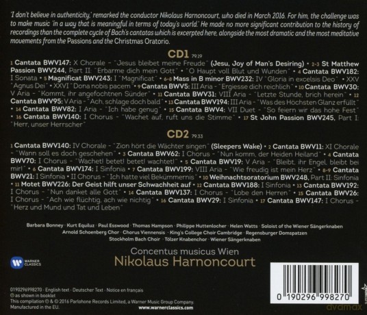 Nicholas Harnoncourt: Bach: Musica Sacra [2CD]