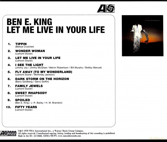 Ben E. King: Let Me Live In Your Life [CD]