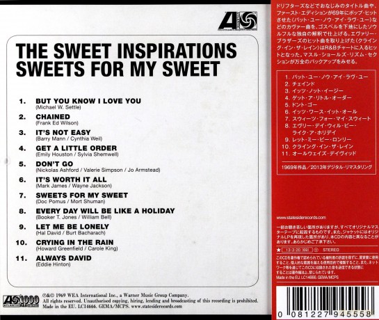 The Sweet Inspirations: Sweets For My Sweet [CD]
