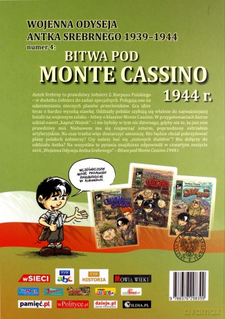 Wojenna odyseja Antka Srebrnego. Bitwa o Monte Cassino 1944 r. - Tomasz Robaczewski, Hubert Ronek [KSIĄŻKA]
