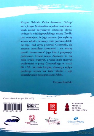 Awareness. Dziesięć dni z Jerzym Grotowskim - Gabriele Vacis [KSIĄŻKA]