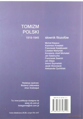 Tomizm polski 1919 - 1945 Słownik filozofów część 2 [KSIĄŻKA]