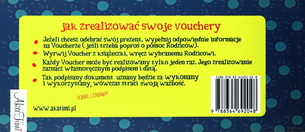 Vouchery dla mojego ukochanego dziecka - A. Szymendera [KSIĄŻKA]