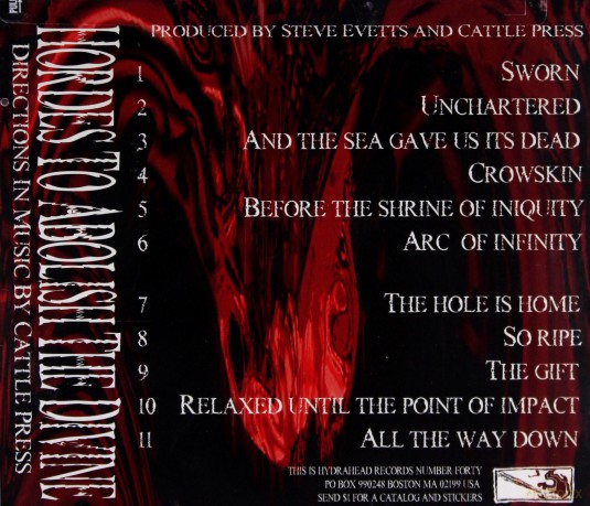 Cattlepress: Hordes To Abolish The Divine [CD]
