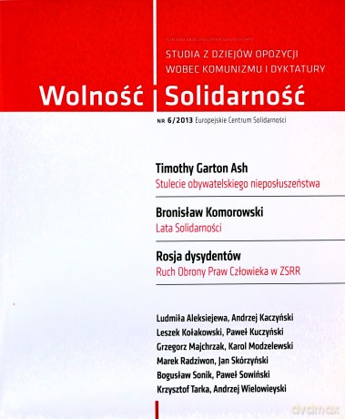 Wolność i Solidarność. 6/2013 [KSIĄŻKA]