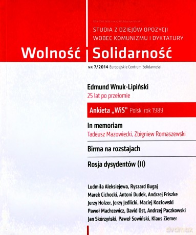 Wolność i Solidarność. 7/2014 [KSIĄŻKA]