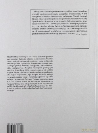 Zbawienie w historii Teologia historii w nauce Świętego Tomasza z Akwinu - Max Seckler [KSIĄŻKA]