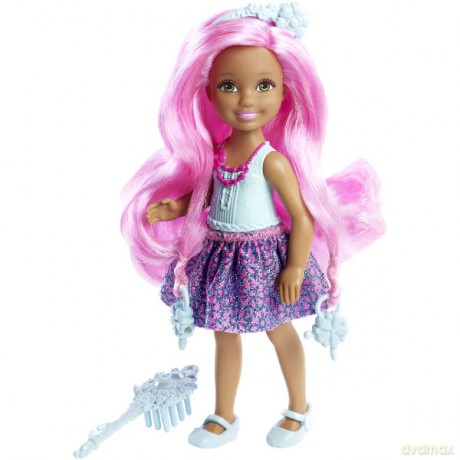 BARBIE Długowłose Chelsea niebieska