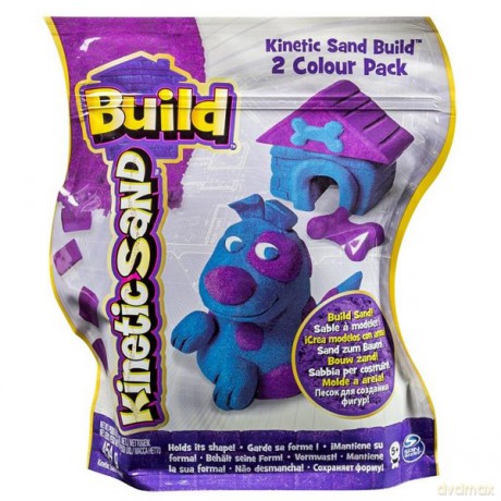 KINETIC SAND Piasek konstrukcyjny purpurowo-niebieski