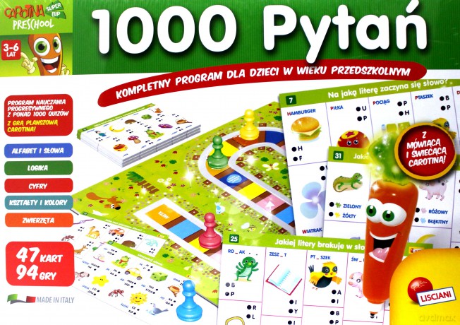 LISCIANIGIOCHI Carotina Gra interaktywna 1000 Pytań [GRA]