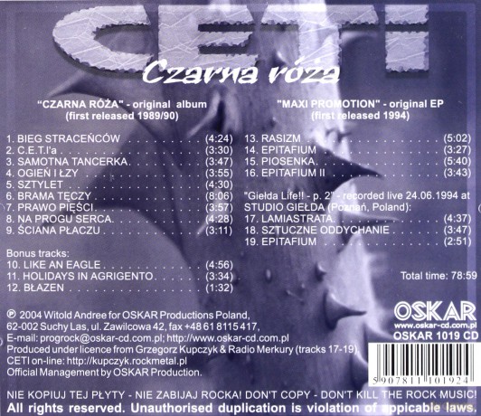 Ceti: Czarna Róża [CD]