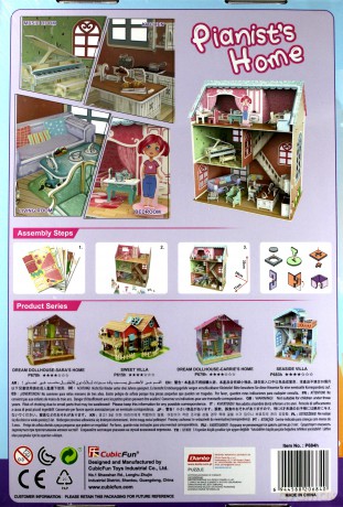 PUZZLE 3D Domek dla lalek Pianist [PUZZLE]