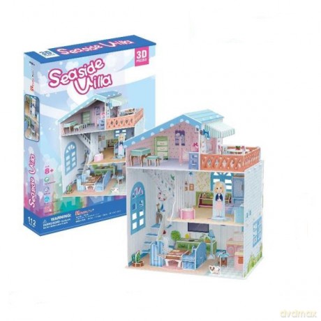 PUZZLE 3D Domek dla lalek Seaside Villa [PUZZLE]