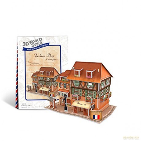 PUZZLE 3D Domki świata Francja [PUZZLE]