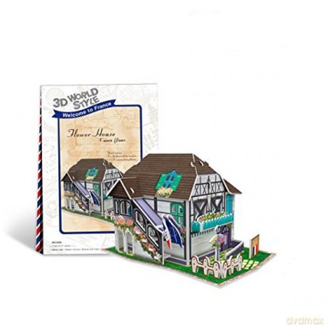 PUZZLE 3D Domki świata Francja [PUZZLE]