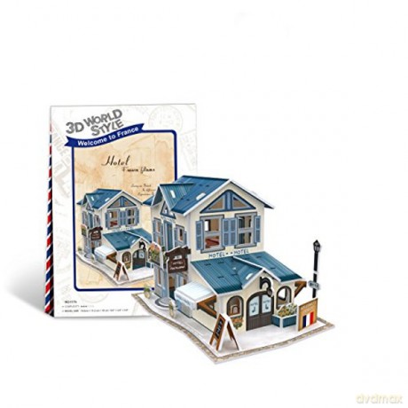 PUZZLE 3D Domki świata Francja [PUZZLE]
