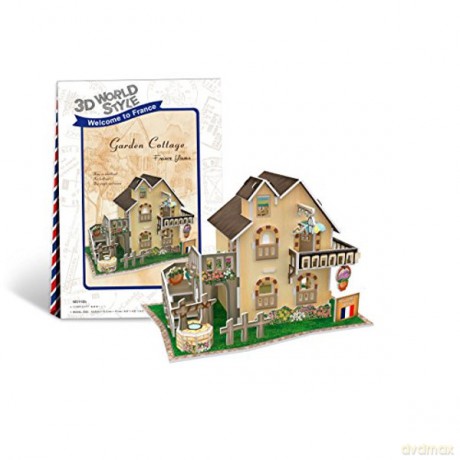 PUZZLE 3D Domki świata Francja [PUZZLE]
