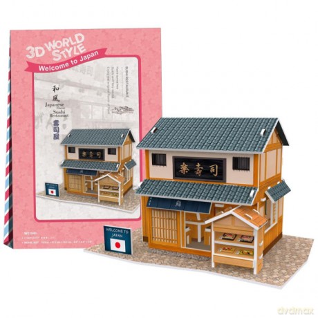 PUZZLE 3D Domki świata Japonia [PUZZLE]