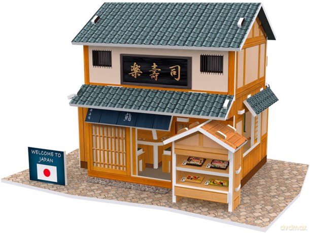 PUZZLE 3D Domki świata Japonia [PUZZLE]