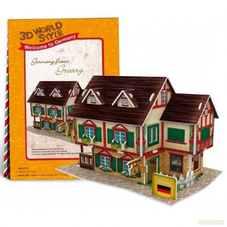 PUZZLE 3D Domki świata Niemcy [PUZZLE]