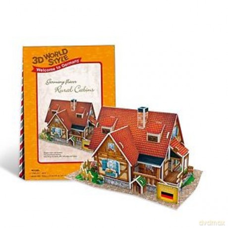 PUZZLE 3D Domki świata Niemcy [PUZZLE]