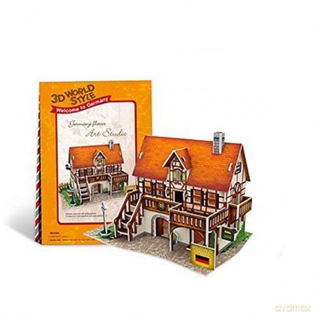 PUZZLE 3D Domki świata Niemcy [PUZZLE]
