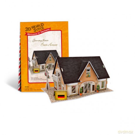 PUZZLE 3D Domki świata Niemcy [PUZZLE]