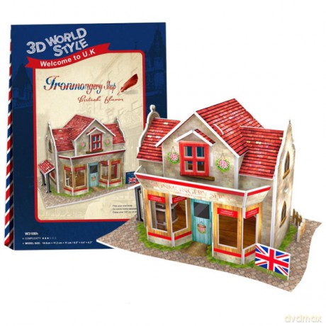PUZZLE 3D Domki świata Wielka Brytania [PUZZLE]