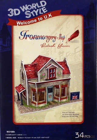PUZZLE 3D Domki świata Wielka Brytania [PUZZLE]