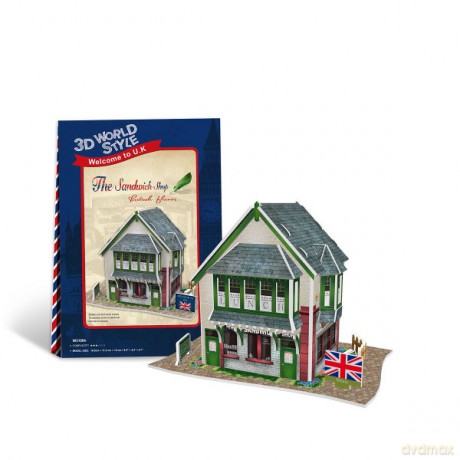 PUZZLE 3D Domki świata Wielka Brytania [PUZZLE]