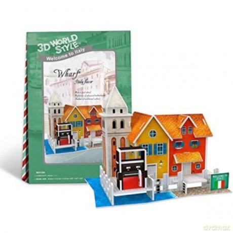 PUZZLE 3D Domki świata Włochy [PUZZLE]
